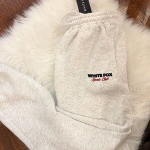 White Fox Gray Sweatpants